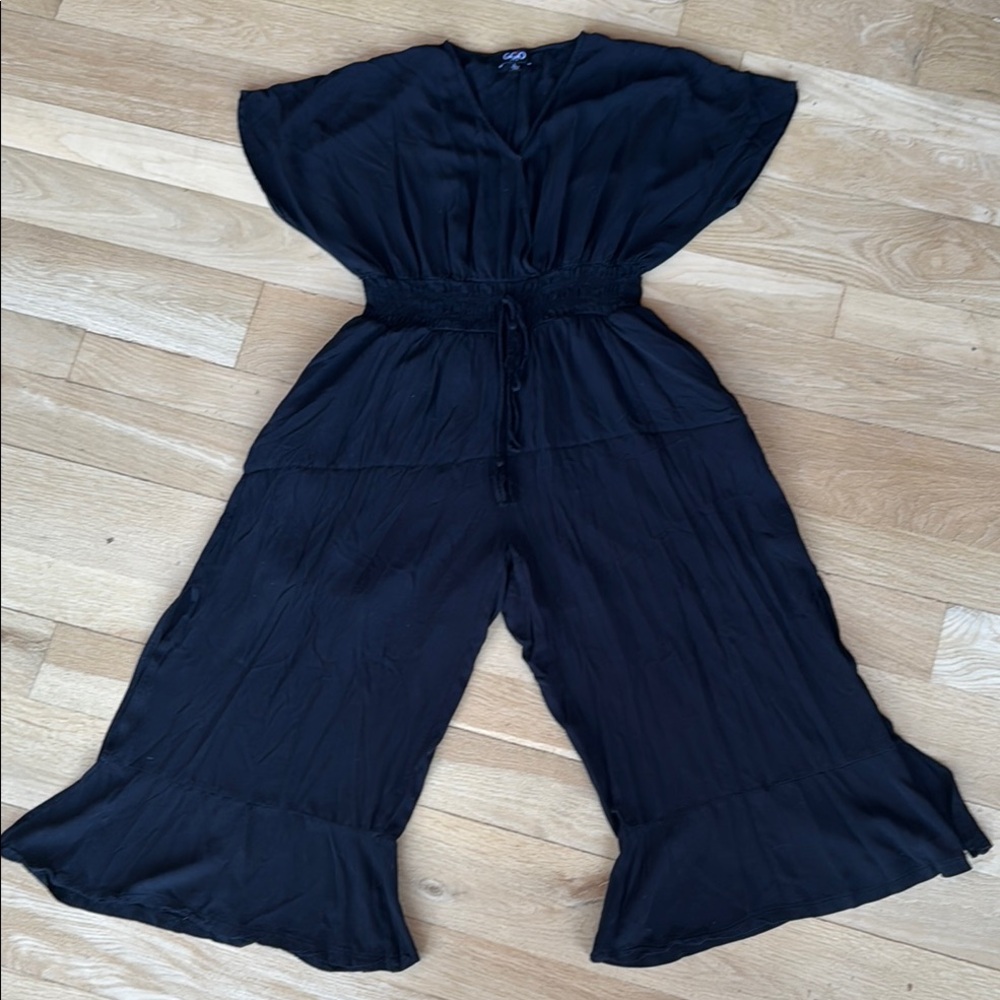 GiGio Casual Jumpsuit with V-Neck & Dolman Sleeves Women’s Large